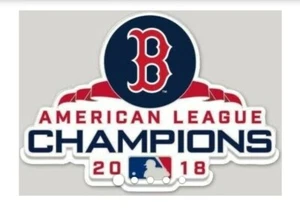 2018 BOSTON RED SOX AMERICAN LEAGUE CHAMPIONS DECAL STICKER. WINCRAFT 4 X 4 - Picture 1 of 1