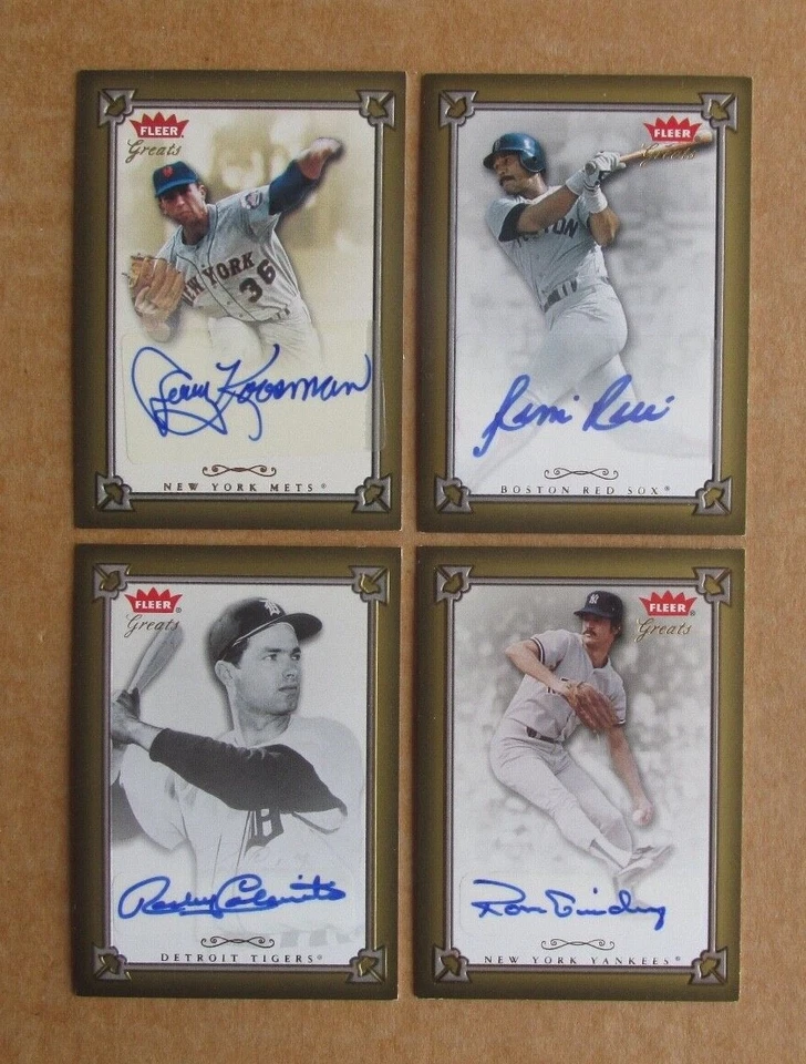 2004 FLEER GREATS OF THE GAME BASEBALL AUTOGRAPH CARDS COMPLETE YOUR SET - Image 1 of 1