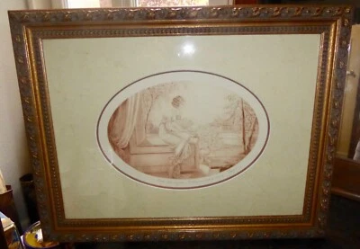 Gravure art déco pointe sèche originale goût Louis Icart - Photo 1/4