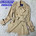 Burberry Blue Label Trench Coat Cotton Beige Size38/M(US:S) 012243d