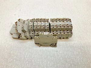Wago 280 2.5mm Gray Grey Wiring Terminal Block Din Rail 2.5 mm2 Lot of 15 (TBI) - Picture 1 of 5