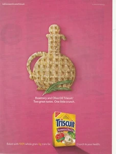 2005 printed ad Nabisco TriscuitsRosemary olive oil heart-healthy 10x8 in - Picture 1 of 4