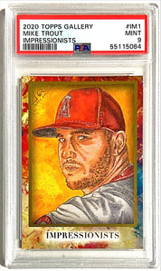 2020 Topps Gallery Mike Trout Impressionists SP Insert PSA 9 Mint #IM-1 Angels