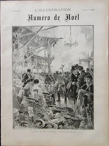 L'Illustration 1893 Nr. Weihnachten TRÜFFEL Champagner Gastronomie Mal Fett Trüffel - Bild 1 von 9