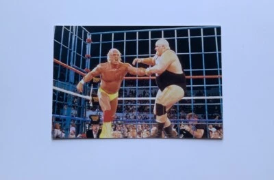 1999 WWF/WWE Wrestlemania Live! #3 Hulk Hogan Vs King Kong Bundy (4x6) Photo - Image 1 of 2