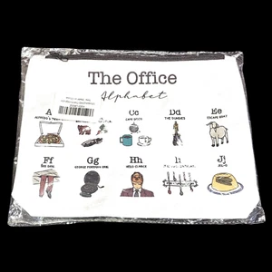 Bolsa/bolsa de maquillaje de lona The Office Alphabet con cremallera ¡NUEVA!!! - Imagen 1 de 5
