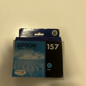 Genuine Epson 157 Cyan Ultrachrome K3 Ink T157 T1572 T157220 Stylus Photo R3000 - Picture 1 of 2