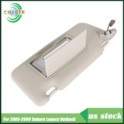 Para 2005-2009 Subaru Legacy Outback Sun Visor 92011AG55AOR driver lado esquerdo cinza - Imagem 1 de 4