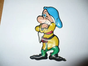 FIGURINA PLASTECO BRONTOLO WALT DISNEY PRODUCTIONS 1965 OTTIMO SERIE SETTE NANI - Picture 1 of 1