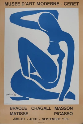 Henri MATISSE: Nudo Blu Grazioso - Litografia Firmata - Immagine 1 di 4