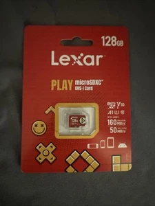 Lexar LMSPLAY128G-BNNNU Play Uhs-1 Micro Sdxc 128gb Memory Card - BRAND NEW! - Picture 1 of 2