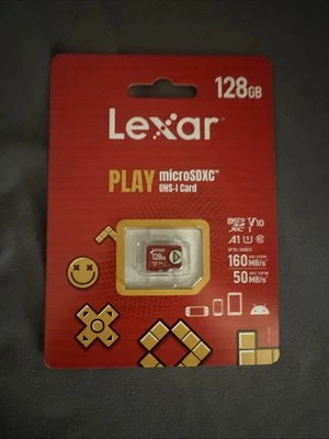 Lexar LMSPLAY128G-BNNNU Play Uhs-1 Micro Sdxc 128gb Memory Card - BRAND NEW! - Image 1 of 2