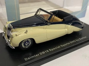 NEO Daimler DB18 Special Sports by Barker beige dark blue 1:43 resin coche - Imagen 1 de 6