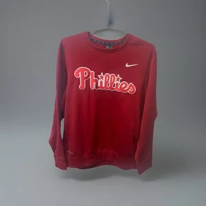 Philadelphia Phillies MLB Nike Therma-Fit Crewneck Sweatshirt Adult LG Red - Picture 1 of 14