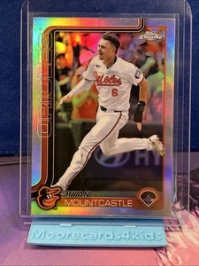 2025 Topps Chrome Ryan Mountcastle rifrattore #297 Baltimore Orioles - Foto 1 di 2