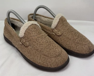 Женские мокасины Lynez коричневые с принтом животных гепардов без шнуровки тапочки туфли 8,5 - Изображение 1 из 4
