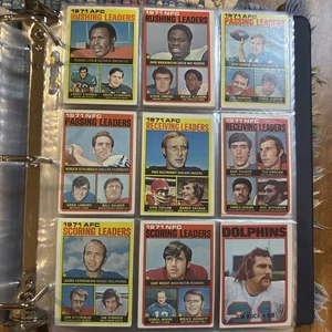 1972 TOPPS FOOTBALL SERIES 1 & 2 COMPLETE SET 1-263 in Binder, No High Numbers - Picture 1 of 4
