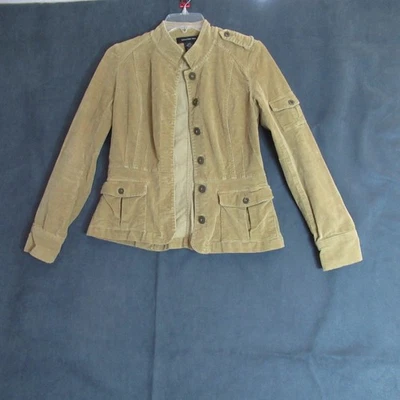 Chaqueta de Pana Calvin Klein Jeans Mujer Pequeña Tostada Manga Larga Safari Moderna Y2K Foto 1 de 4