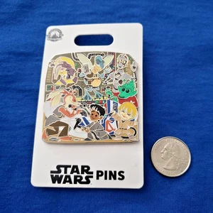 Disney Pin 2024 Star Wars Jar Jar Binks Anakin Greedo Supporting Cast Family  - Picture 1 of 2