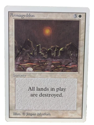 Armageddon Unlimited VGC Magic Gathering MTG English Trading Card White Sorcery - Image 1 of 4