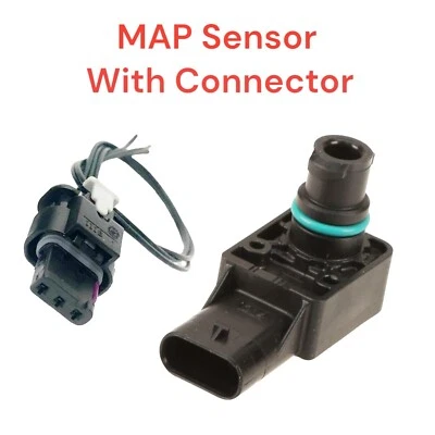 Manifold Pressure MAP Sensor & Connector Fits Mercedes Benz 2011-2022 - Image 1 of 3