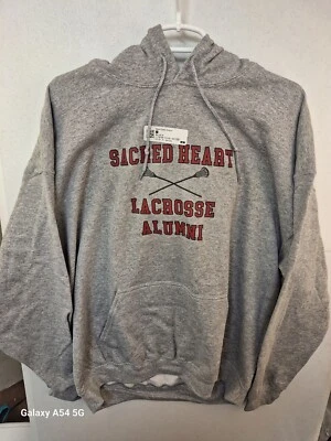 Sudadera con Capucha Sacred Heart Lacrosse Alumni Adulto XL Gris Brezo Polar NUEVA Foto 1 de 2