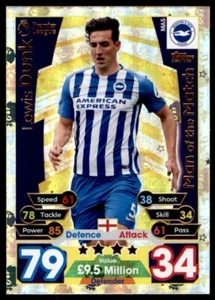 Match Attax 2017-2018 EXTRA - Lewis Dunk Brighton Man of the Match No. MA5 - Picture 1 of 2