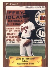 1990 Hagerstown Suns ProCards #1419 Dave Bettendorf