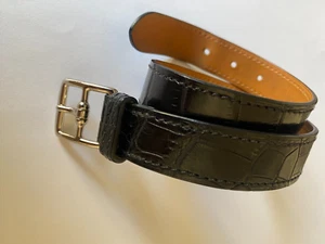 Hermès Etrivière Double Tour Armband, bracelet, Alligator, Leder, Ausverkauft! - Bild 1 von 17