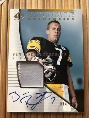 Ben Roethlisberger SP 2004 auténtico novato automático 44/299 Foto 1 de 2