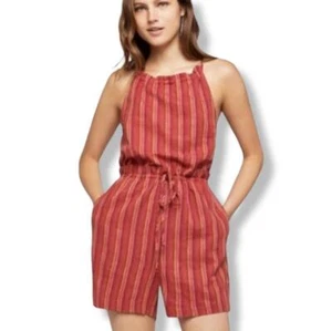 NWT BCBGeneration Striped Paperbag Waist Romper Small - Picture 1 of 7