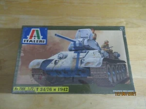 Italeri #7008 WWII Russian T-34/76 1/72 Scale Plastic model kit MIB - Picture 1 of 3