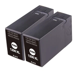 2PK XL BLACK Printer Ink for Canon PGI 1200 MAXIFY MB2720 MB2120 MB2320 MB2020 - Picture 1 of 1