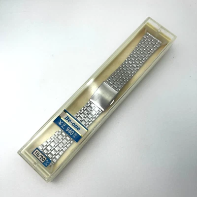 Cinturino Orologio Vintage Be-one SS 18mm/20mm GA003S Bracciale Tono Argento ... - Immagine 1 di 4