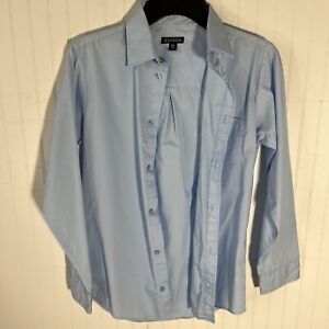 George Boys Size XL 14-16 Blue Long Sleeved Button Dress Shirt