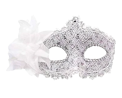 Masquerade Mask White With Lights Cosplay - Image 1 of 2