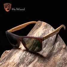 HU WOOD Retro Wooden Sunglasses UV400 Shades Bamboo Wood 5 Different Colours