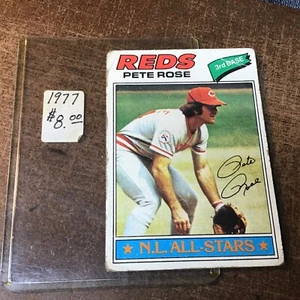 Pete Rose 1977 Topps #450 Cincinnati Reds Vintage Baseball Card! VG - Picture 1 of 3