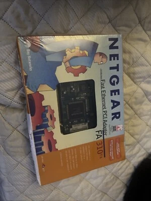 NETGEAR 10/100 Nbps Fast Ethernet PCI Adapter FA310TX Vintage NOS Sealed - Image 1 of 4