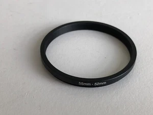 Step Down Ring 55mm to 52mm for 55mm lens to use 52mm filters - Picture 1 of 2