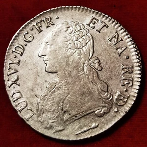 louis XVI ♦ écu aux branches d'olivier ♦ 1785 ♦ PAU ♦ ARGENT ♦ TTB+ - Imagen 1 de 2