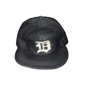 Rare Antique MLB Detroit Tigers Baseball Cap Hat Wool Felt 30s 40s Vintage 6 5/8