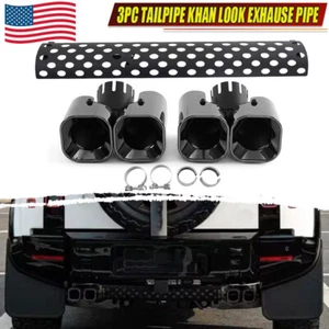 Rear Double Exhause Pipe Kit For Defender 110 130 90 2020-2024 3PC Tailpipe 30L - Picture 1 of 12