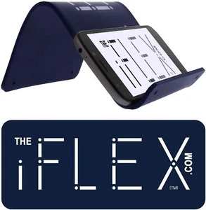 iFLEX Tablet Cell Phone Adjustable Stand Dark Blue Universal Non-Slip Mount - Picture 1 of 5