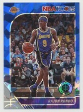Rajon Rondo 2019-20 Hoops Premium Stock Blue Cracked Ice Prizm #273 Los Angeles