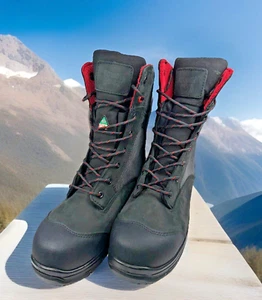Tough Duck SF031 Size 9.5 8" Black Comp Toe Safety Work Boots - Picture 1 of 17