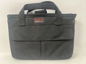 Tumi Ballistic Nylon Small Courier Tote Bag Black 2 Handle - Picture 1 of 12