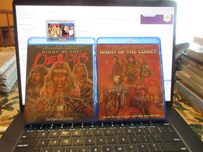 Night of the Demons & Night of the Comet  Bluray/DVD LOT Foto 1 de 4