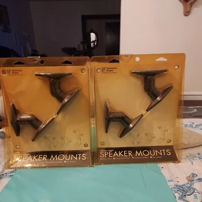Vantage Point Model SATP-B Black Satellite Series Speaker Mounts Lot of 2! - Image 1 of 4