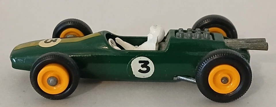 Coche de carreras vintage Matchbox/Lesney serie 19 verde oscuro Lotus 3 años 60 Foto 1 de 4